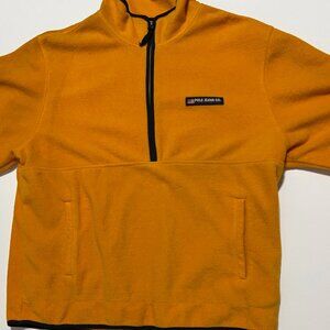 Ralph Lauren Polo Jeans Fleece Sweater Pullover 1/2 Zip Yellow Men's size XL